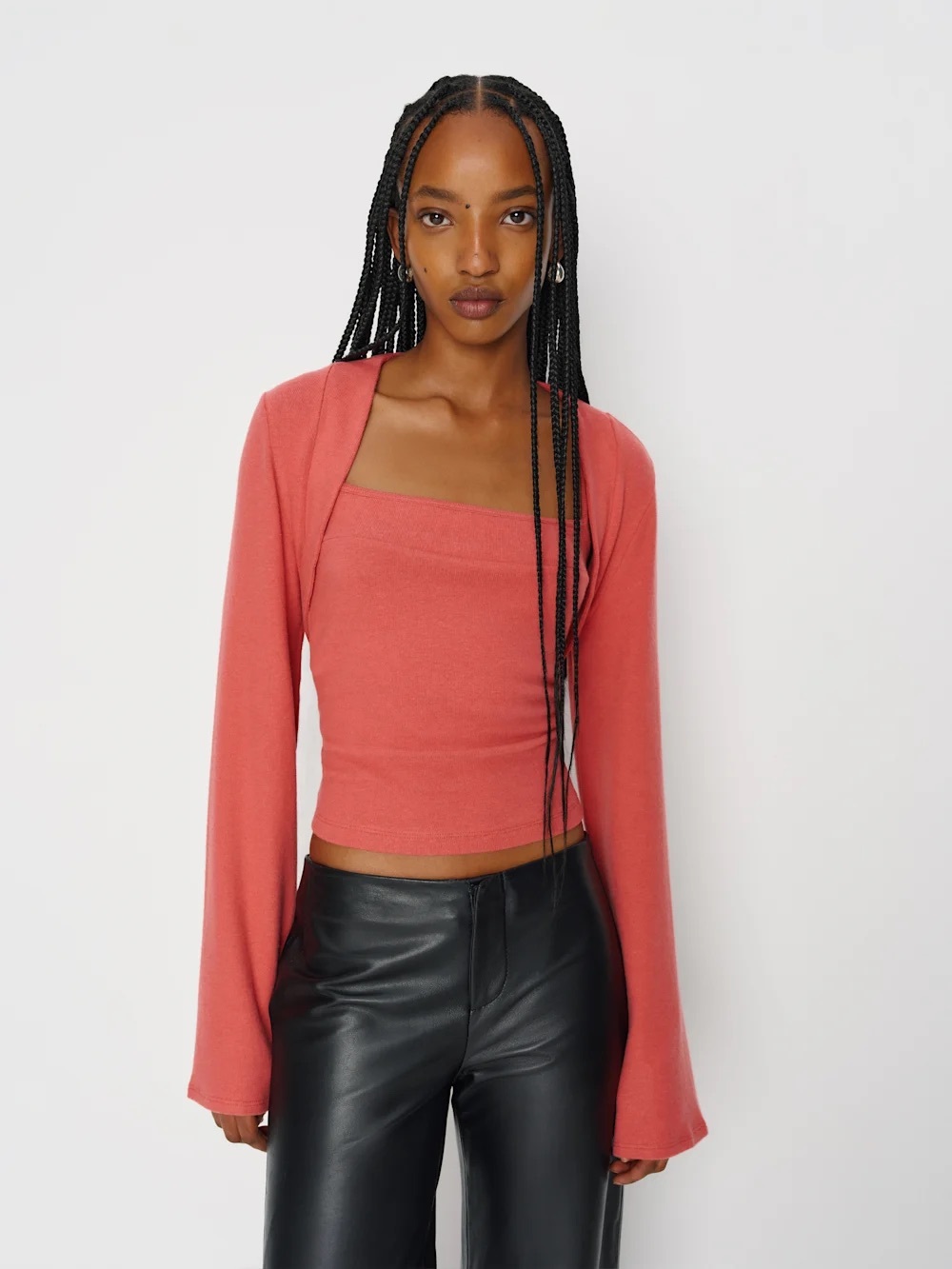 Reformation Chloe Knit Shrug Set, Small